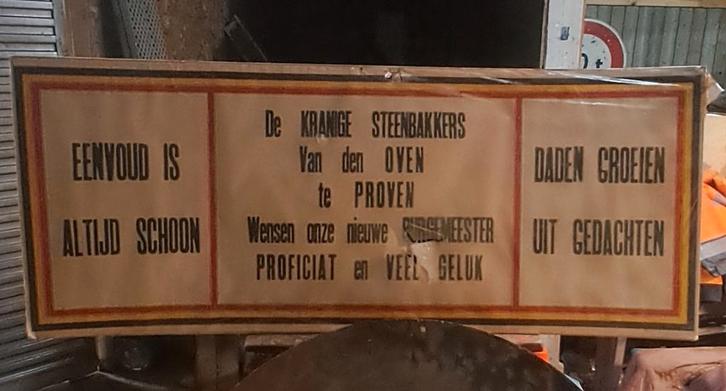 Unieke affiche Steenbakkers Proven, Verzamelen, Merken en Reclamevoorwerpen, Gebruikt, Ophalen