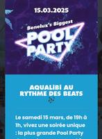 Pool Party Aqualibi : 30€ au lieu de 35€, Tickets & Billets, Concerts | Chanson française, Trois personnes ou plus, Mars, Autres types