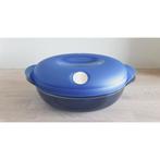 TUPPERWARE VINTAGE - HEAT 'N SERVE POUR MICRO-ONDES, Ophalen of Verzenden, Zo goed als nieuw, Blauw, Bak of Kom