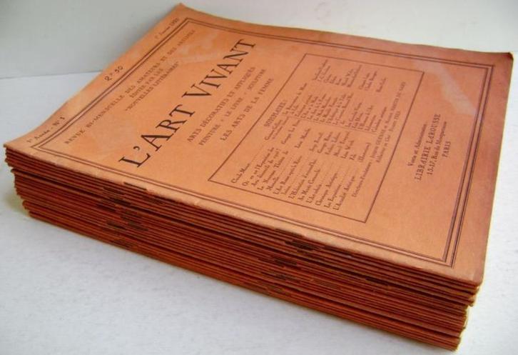 L'Art Vivant: Revue des Amateurs & Artistes - Jaargang 1925, Antiek en Kunst, Kunst | Schilderijen | Klassiek, Ophalen of Verzenden