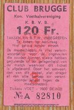 Oud voetbalticket Club Brugge 120 Fr. ticket foot, Verzamelen, Sportartikelen en Voetbal, Ophalen of Verzenden, Gebruikt, Overige typen