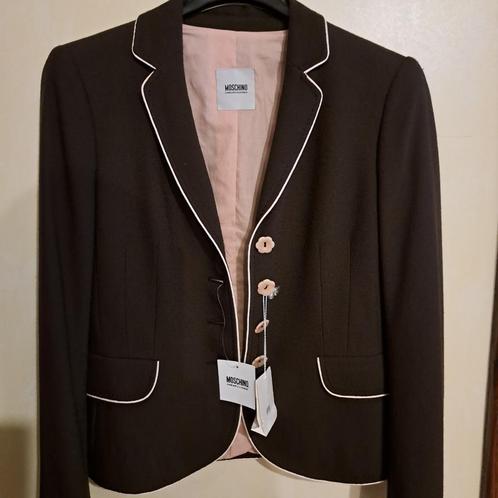 Moschino nieuwe blazer 100 % laine vierge 42 IT BE36/38, Kleding | Dames, Jasjes, Kostuums en Pakken, Nieuw, Maat 42/44 (L), Bruin