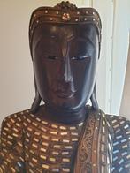 Bouddha Mandalay 178 cm en bois magnifique, Antiquités & Art, Enlèvement