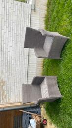 Chaises de jardin en osier avec structure en métal, Comme neuf, Enlèvement, Osier