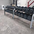 Technogym Dumbells Set 7 kilo tot 40 kilo + Technogym Racks, Sport en Fitness, Fitnessmaterialen, Ophalen