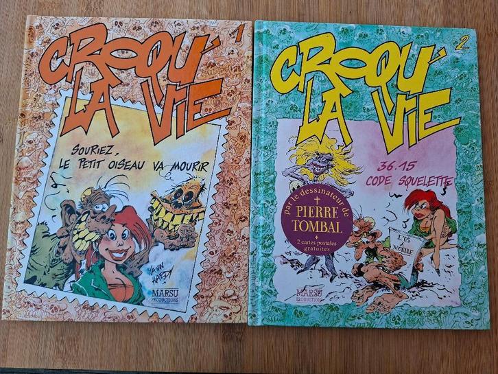 2 BD CROQU' LA VIE EO HARDY TBE, Livres, BD, Comme neuf, Série complète ou Série, Enlèvement ou Envoi