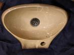 KLEINE VINTAGE LAVABO MET INSCRIPIE A V H 10/12 - 70'S ? NEW, Doe-het-zelf en Bouw, Sanitair, Ophalen, Nieuw, Steen, Wastafel