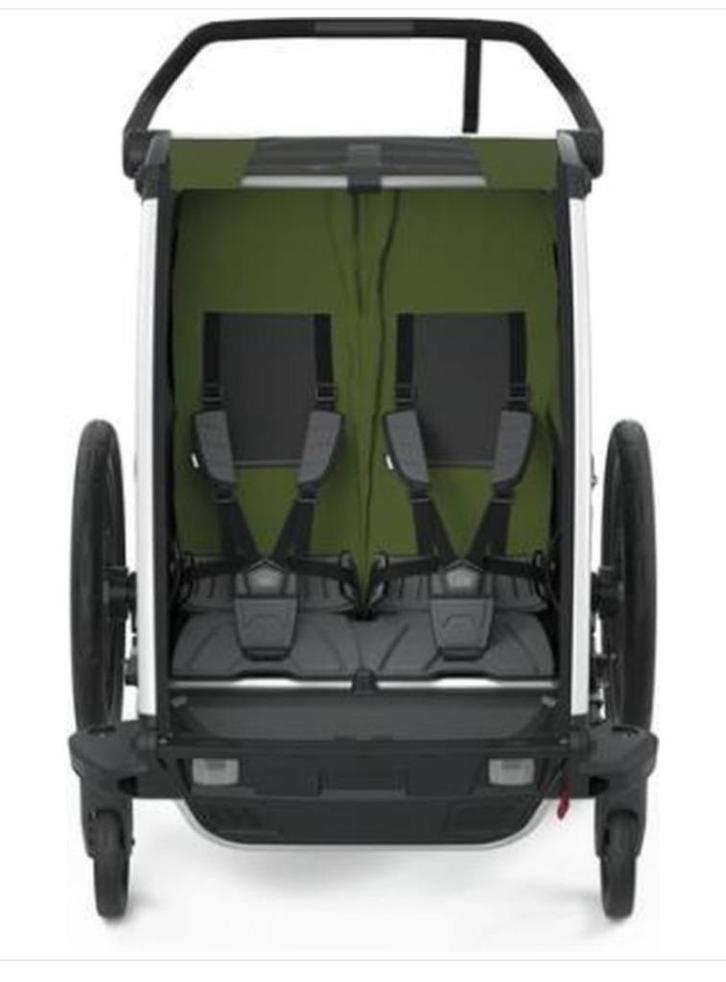Thule Bicycle Trailer Chariot Cab 2 Cypres Green, Fietsen en Brommers, Fietsaccessoires | Buggydragers, Zo goed als nieuw, Ophalen of Verzenden