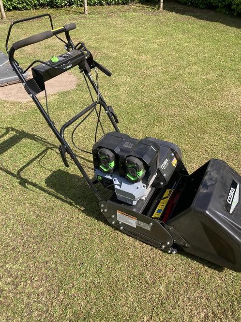 Topkwaliteits kooimaaier op Accu, Tuin en Terras, Grasmaaiers, Zo goed als nieuw, Accu-grasmaaier, 30 t/m 39 cm, Kooimesmaaier