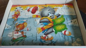 Puzzle Tom & Jerry 35 pièces, Envoi, 10 à 50 pièces, Utilisé, 2 à 4 ans