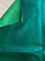 Tissu polyester à texture métallisée vert foncé, Comme neuf, Vert, Polyester, Enlèvement ou Envoi