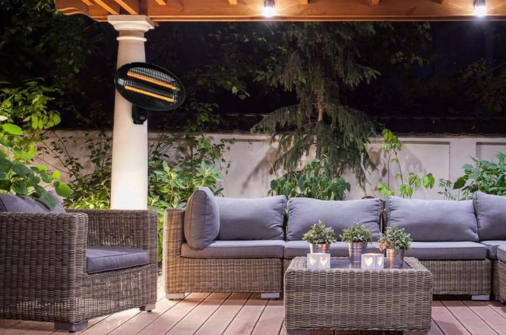 Chauffe-terrasse électrique suspendu neuf, Tuin en Terras, Terrasverwarmers, Nieuw, Elektrisch, Wand, Ophalen of Verzenden