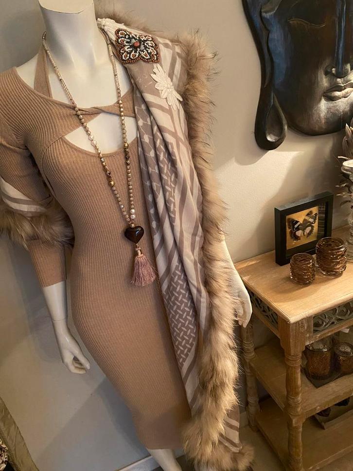 CALVIN KLEIN - SUPERDRY - BERSHA, Kleding | Dames, Jurken, Zo goed als nieuw, Wit, Ophalen of Verzenden