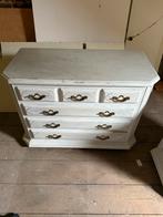 Ensemble chambre shabby chic – commode + 2 tables de nuit, Maison & Meubles, Enlèvement, Comme neuf, Métal