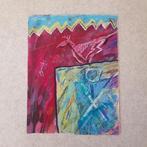 Peter Six, gouache, oliepastel en inkt op papier, Antiek en Kunst, Ophalen of Verzenden