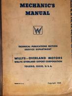 Mechanics manual Willys-overland motors, Livre ou Revue, Armée de terre, Enlèvement ou Envoi