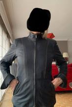 Magnifique veste en cuir italien, Enlèvement, Neuf, Bleu