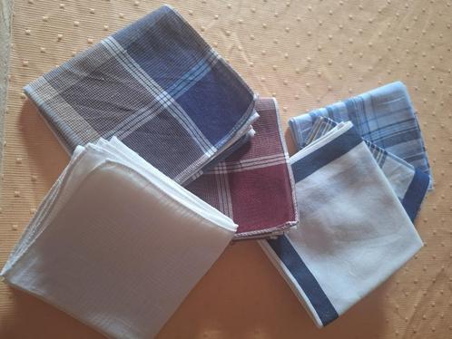 Set van 6 vintage zakdoeken, Kleding | Heren, Mutsen, Sjaals en Handschoenen, Nieuw, Ophalen of Verzenden