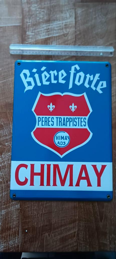 Emaille Chimay, Verzamelen, Biermerken, Ophalen of Verzenden