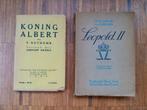 Twee oude boeken Koning Leopold II (1928) en Albert I (1934), Ophalen of Verzenden, Zo goed als nieuw
