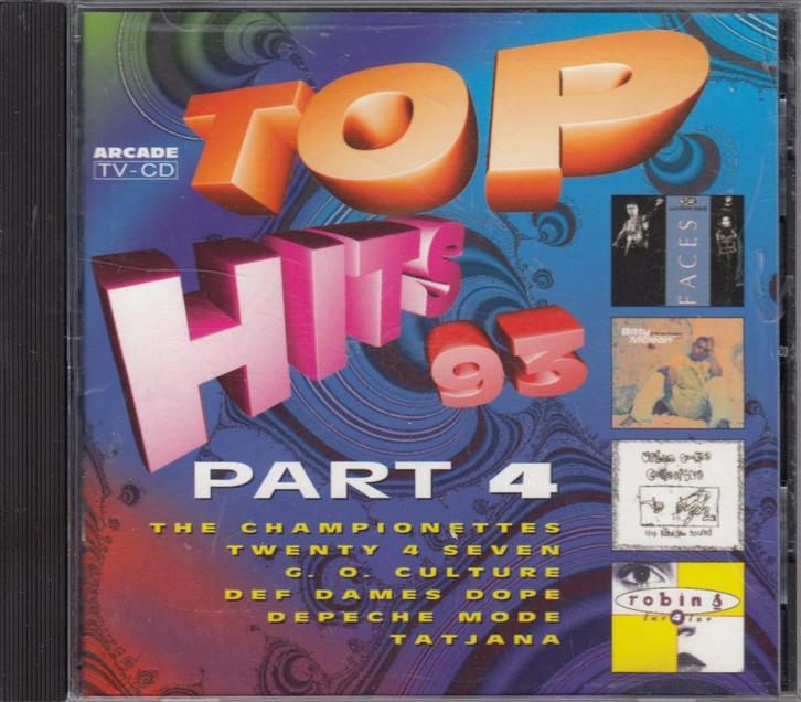 Tophits 93 Deel 4 | 8712687876060 | B23, Cd's en Dvd's, Cd's | Verzamelalbums, Dance, Verzenden