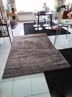 Tapijt taupe - 140 x 200 - hoogpolig, Ophalen