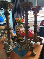 Prachtige antieke bronzen draken kandelaars, Antiek en Kunst, Ophalen of Verzenden