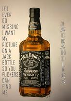 plaque murale jack Daniel's en bois d albesia 40x30 cm, Enlèvement ou Envoi