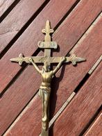 Kruisbeeld in koper, Antiek en Kunst, Ophalen of Verzenden