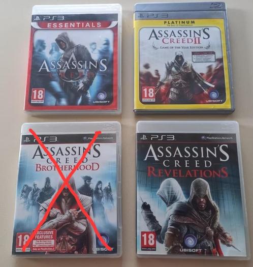 3 Assassin's Creed games (5 euro/stuk), Consoles de jeu & Jeux vidéo, Jeux | Sony PlayStation 3, Utilisé, Combat, 1 joueur, À partir de 18 ans