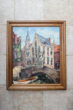 Schilderij/ Lusienne Bosquet/ Olie op doek/ Brugge, Antiek en Kunst, Ophalen of Verzenden
