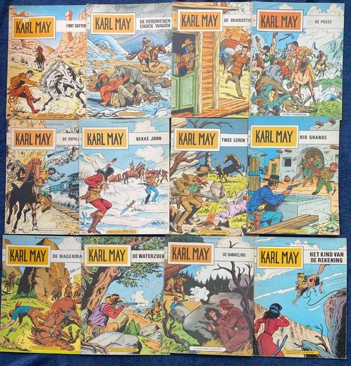 12 Albums "KARL MAY" Willy Vandersteen (1e Druk), Boeken, Stripverhalen, Gelezen, Meerdere stripboeken, Ophalen of Verzenden