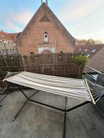 opvouwbare beige tuinhangmat, Jardin & Terrasse, Hamacs, Pliable, Une personne, Enlèvement, Utilisé