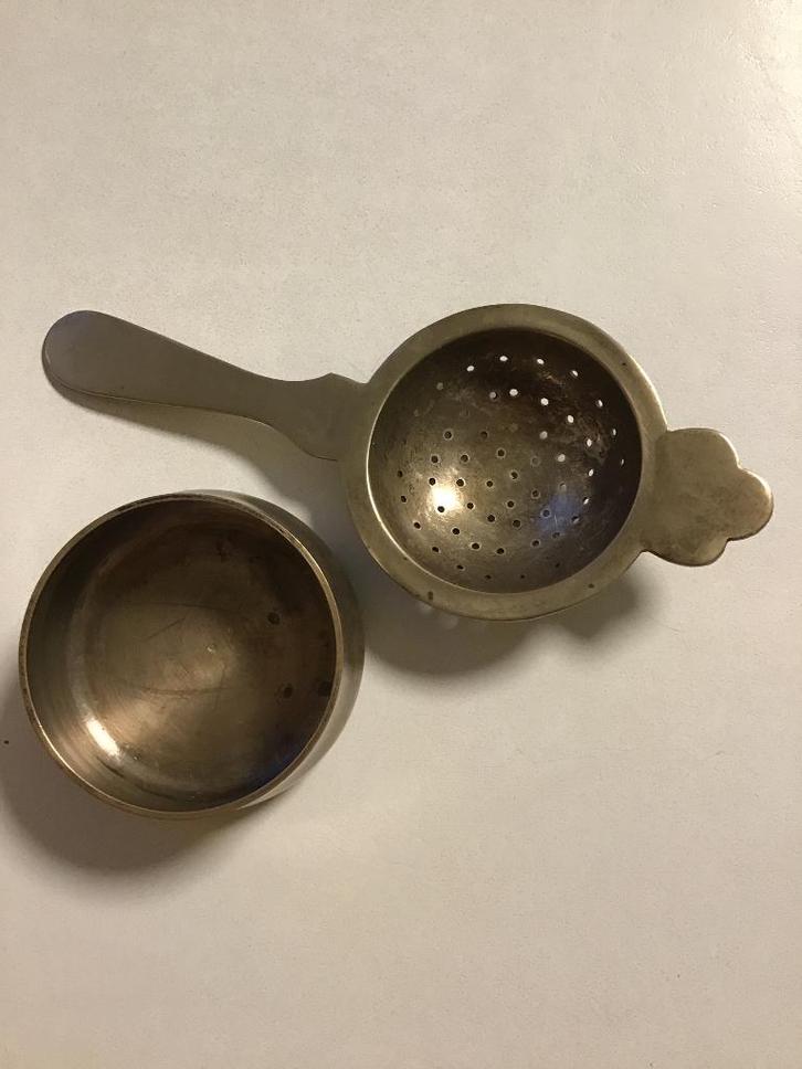 verzilverde vintage theelepel, Antiquités & Art, Antiquités | Argent & Or, Argent, Enlèvement ou Envoi