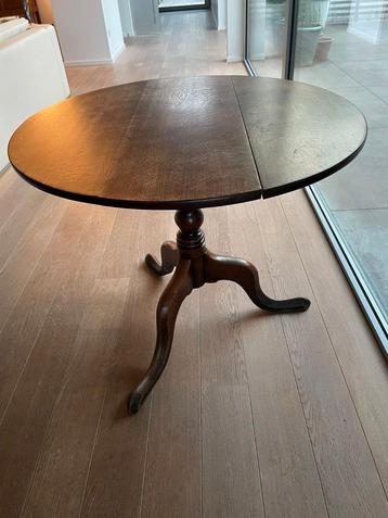 Antieke ronde Engelse bijzettafel, Antiek en Kunst, Ophalen