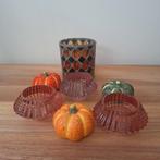 Theelichtjes en decoratie(herfst), Huis en Inrichting, Woonaccessoires | Kandelaars en Kaarsen, Ophalen, Zo goed als nieuw
