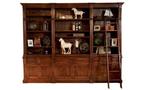 Eichholtz boekenkast bibliotheek kast King William + ladder, Met deur(en), 200 cm of meer, Eikenhout, Ophalen of Verzenden