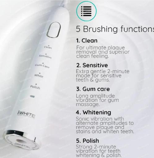 Elektrische tandenborstel iWhite als nieuw, Elektronische apparatuur, Persoonlijke Verzorgingsapparatuur, Zo goed als nieuw, Mondverzorging
