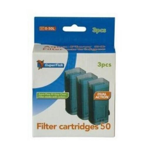 Superfish Cassette filtrante Aqua-Flow 50 - Filtres - 3 pièc, Animaux & Accessoires, Poissons | Aquariums & Accessoires, Neuf
