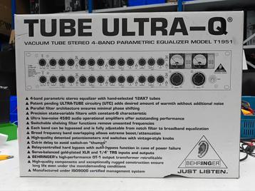 Behringer T1951 buizen equalizer beschikbaar voor biedingen