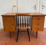 Vintage bureau in Scandinavische stijl, Ophalen, Gebruikt, Bureau