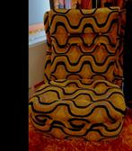 Vintage zetel in geometrische print., Ophalen