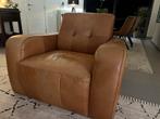 Luxe lederen 1 zit zetel, Huis en Inrichting, Ophalen, Zo goed als nieuw