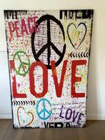 Schilderij op doek (LOVE), Ophalen, Gebruikt, Schilderij, 100 tot 125 cm