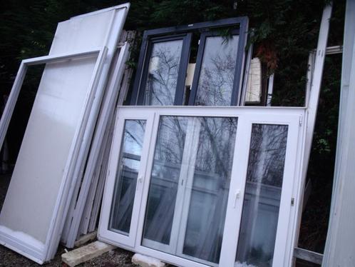 ramen en deuren pvc occasie, Doe-het-zelf en Bouw, Raamkozijnen en Schuifdeuren, Gebruikt, Raamkozijn, Kunststof, Inclusief glas