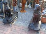 Gietijzeren jachthondenbeeld, het koppel, Tuin en Terras, Ophalen, Nieuw, Metaal, Dierenbeeld