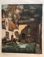 Alfred Van Neste kleurgravure, Antiek en Kunst, Ophalen