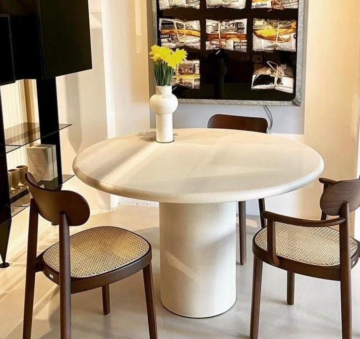 stock tafel Rond 120 Diam. Mortex, Maison & Meubles, Tables | Tables à manger, Neuf, 100 à 150 cm, 100 à 150 cm, Quatre personnes