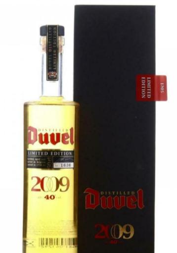 ongeopende genummerde fles Duvel Distilled 2009  beschikbaar voor biedingen