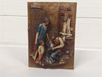 A6856 Muurdecoratie Vissersfamilie [ASP], Antiek en Kunst, Ophalen of Verzenden